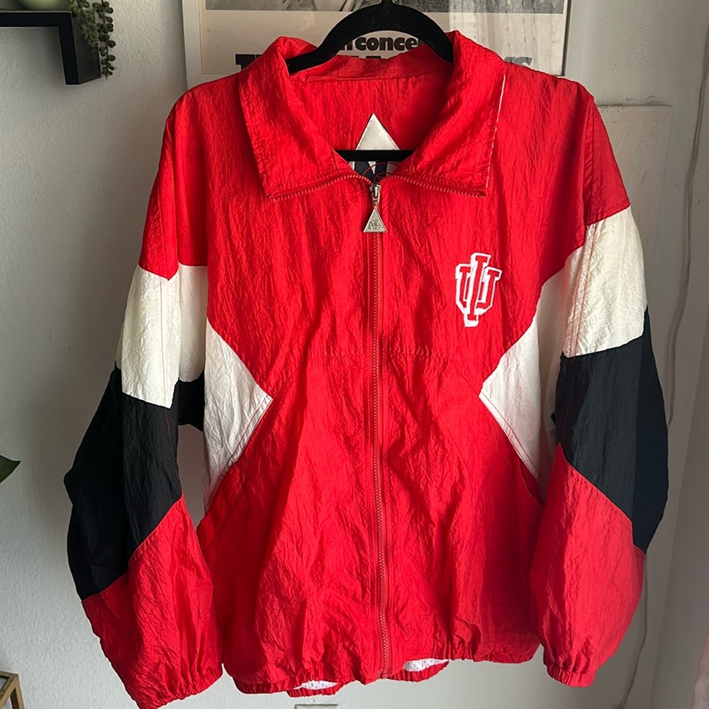 Vintage Indiana Hoosiers Windbreaker Full Zip Jacket